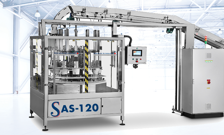 SAS120 Round Wipes Canister Loader Shemesh Automation