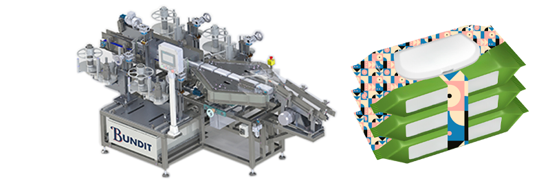 Discover BUNDIT Stacker Bundler Machine – High-speed automated bundling for baby wipes