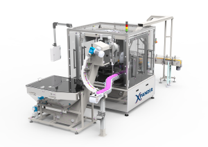 XPANDER Monoblock Round Wipes Packaging Machine back view