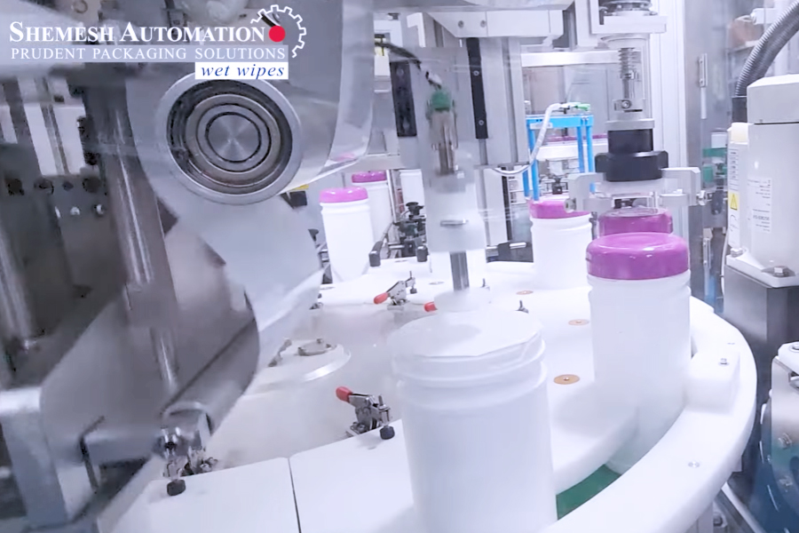 Xpander Monoblock Canister Wipes Machine during FAT demonstration